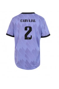 Real Madrid Daniel Carvajal #2 Voetbaltruitje Uit tenue Dames 2022-23 Korte Mouw